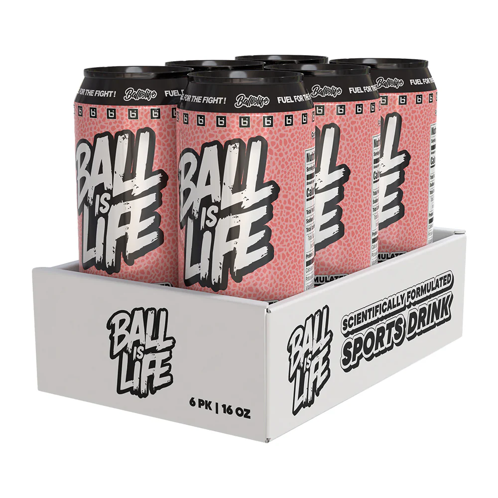 Ballislife Hydration Sports Drink (6-Pack) in White Peach Iced Tea - Image 3