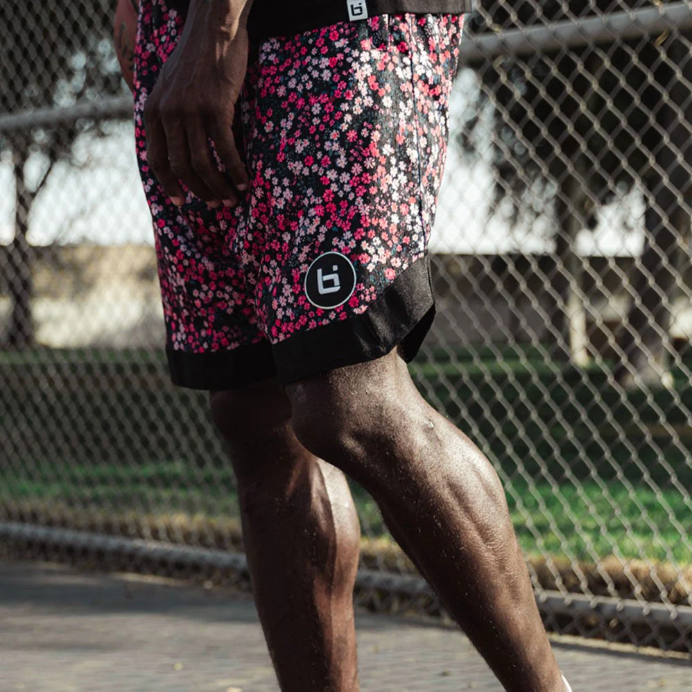 BIL Basketball Shorts in FP Floral - Image 8