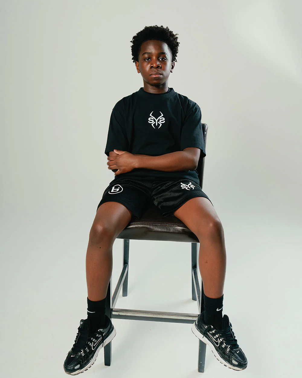 Black Ghost x BIL Cropped Tee in Black - Image 5