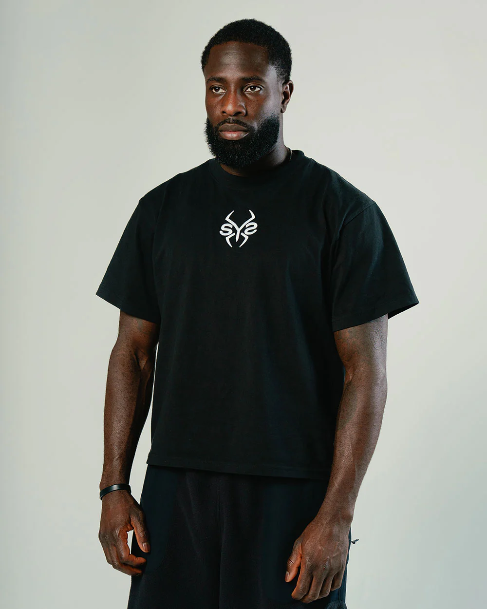 Black Ghost x BIL Cropped Tee in Black - Image 6