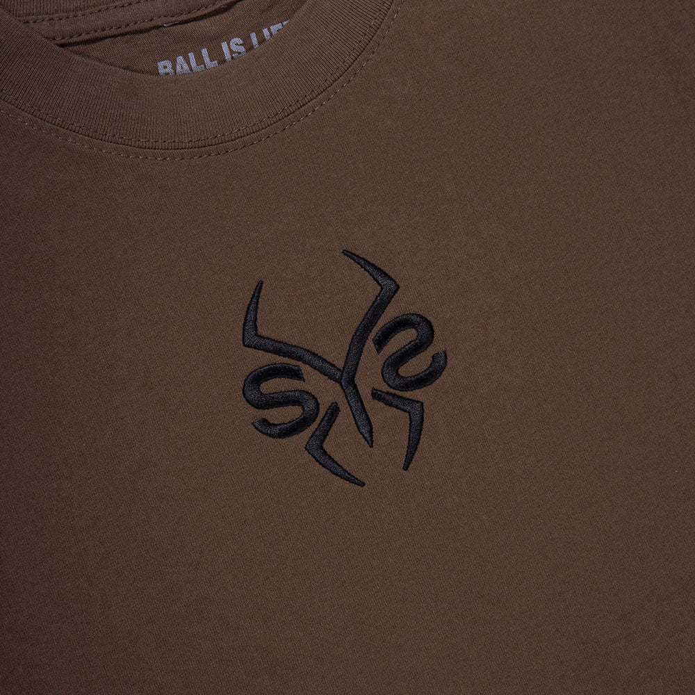 Black Ghost x BIL Cropped Tee in Brown - Image 3