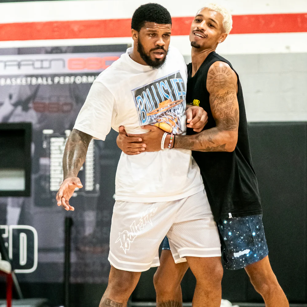 Bold Basketball Shorts in Silver - Image 6