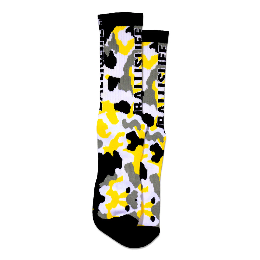 Camo Socks in Yellow - Image 3