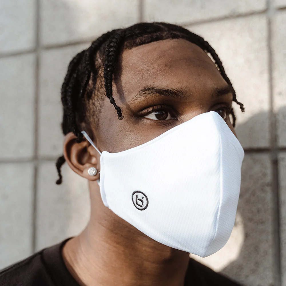 DL Logo Face Mask in Grey - Image 3