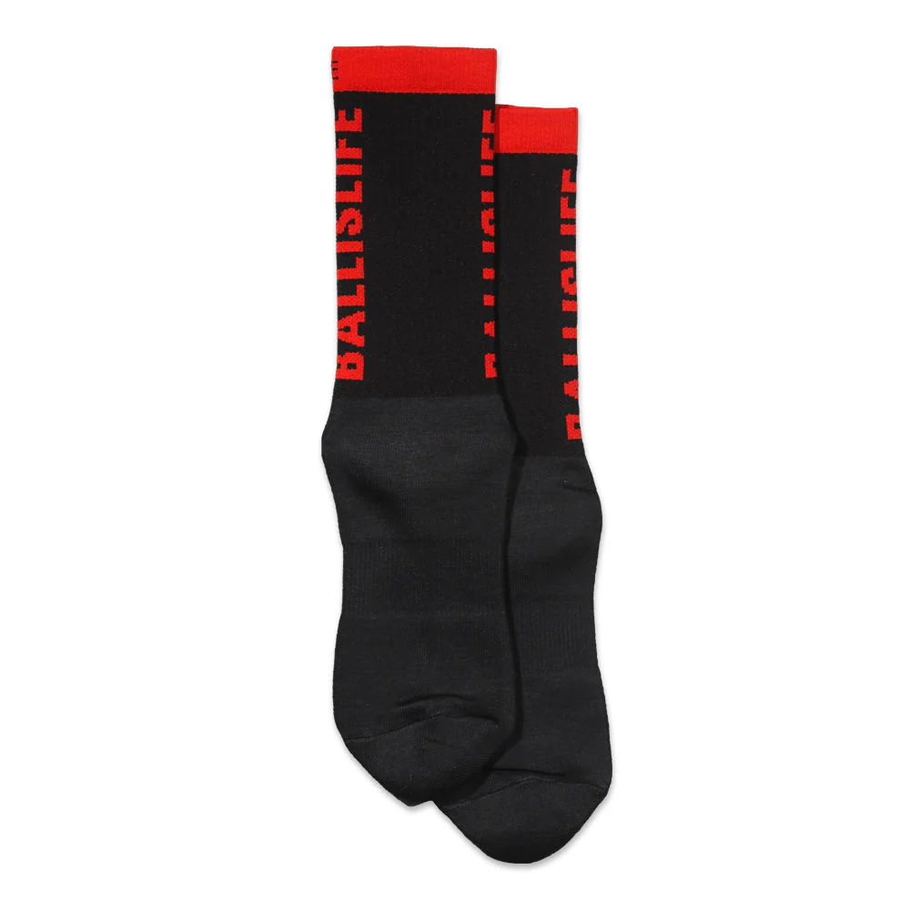 Elite Socks in Black/Red - Image 3