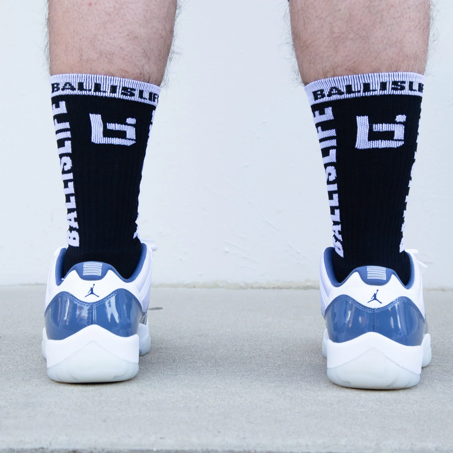 Elite Socks in Black/White - Image 3