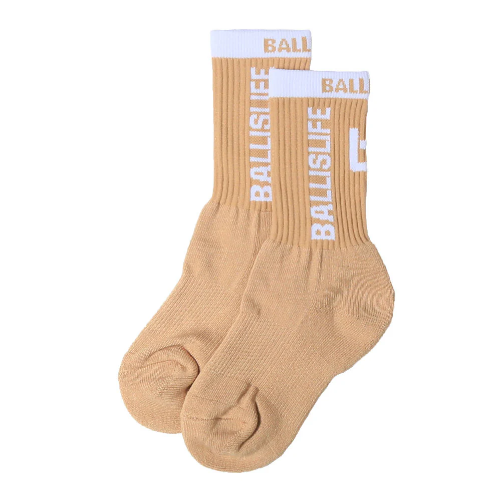 Elite Socks in Tan/White