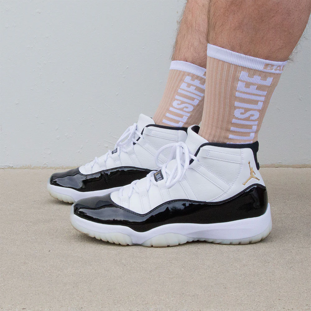 Elite Socks in Tan/White - Image 2