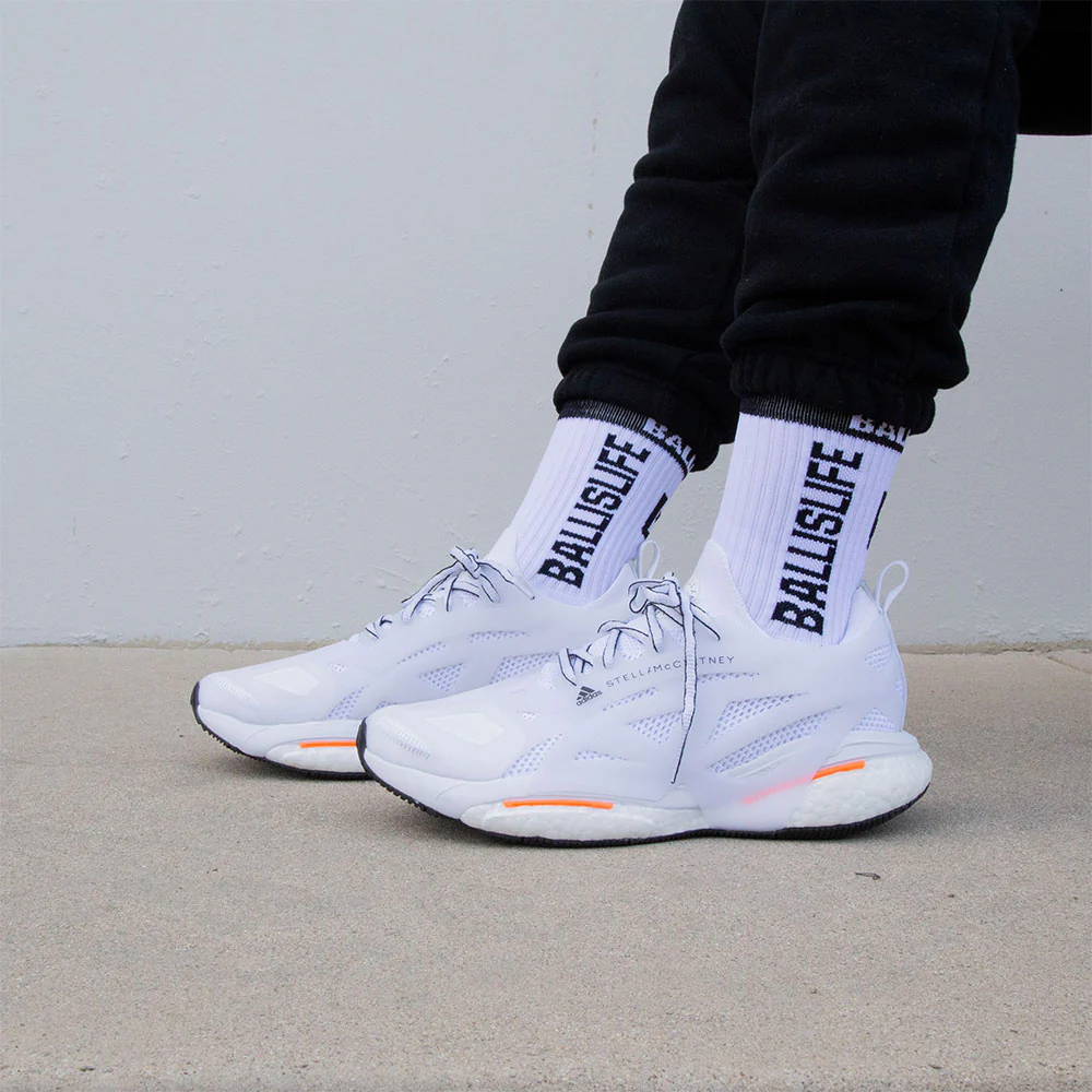 Elite Socks in White/Black - Image 5