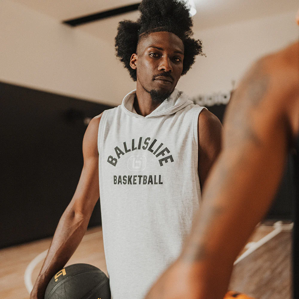 G2 Sleeveless Hoodie in Grey - Image 4