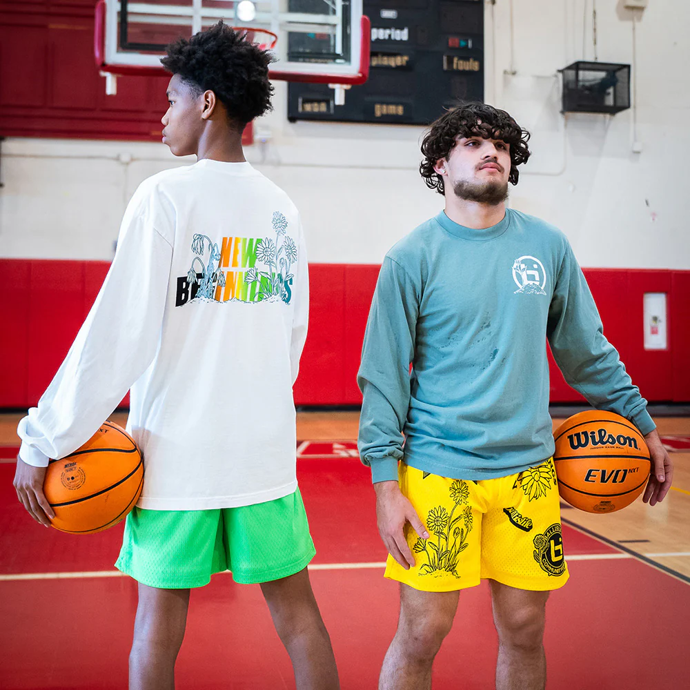 Growth Mesh Shorts in Yellow - Image 4