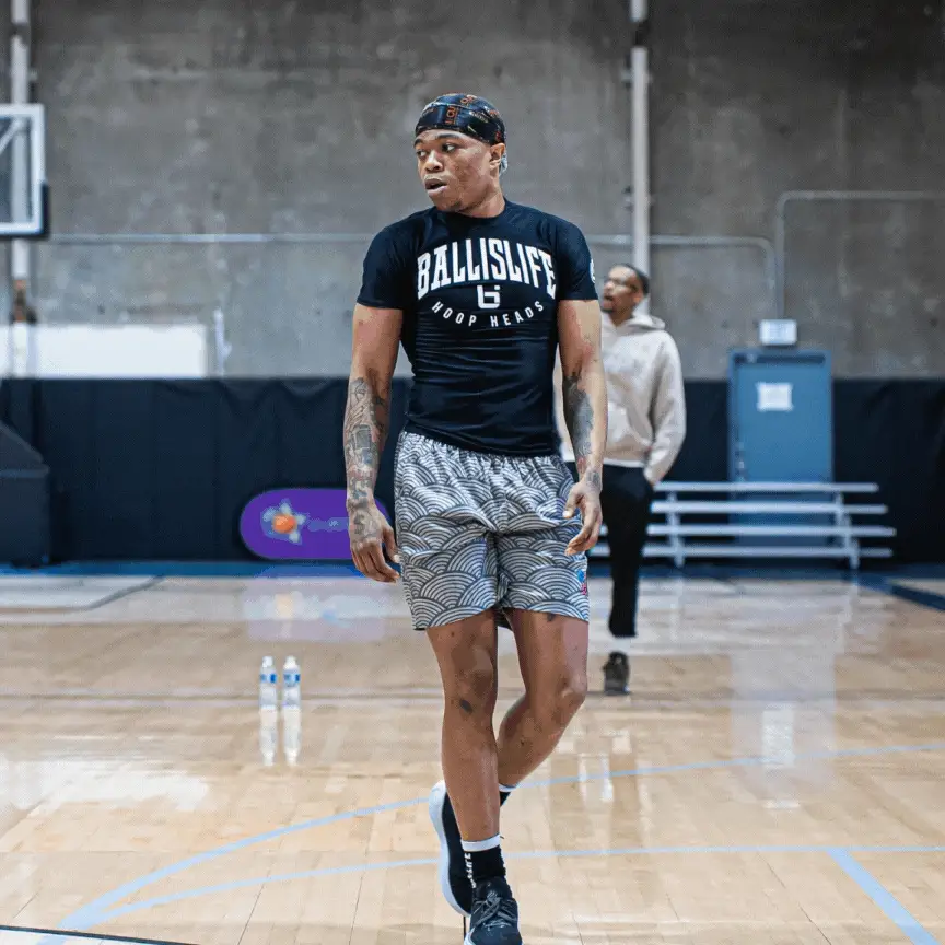 Hoop Head Compression Tee in Black - Image 3