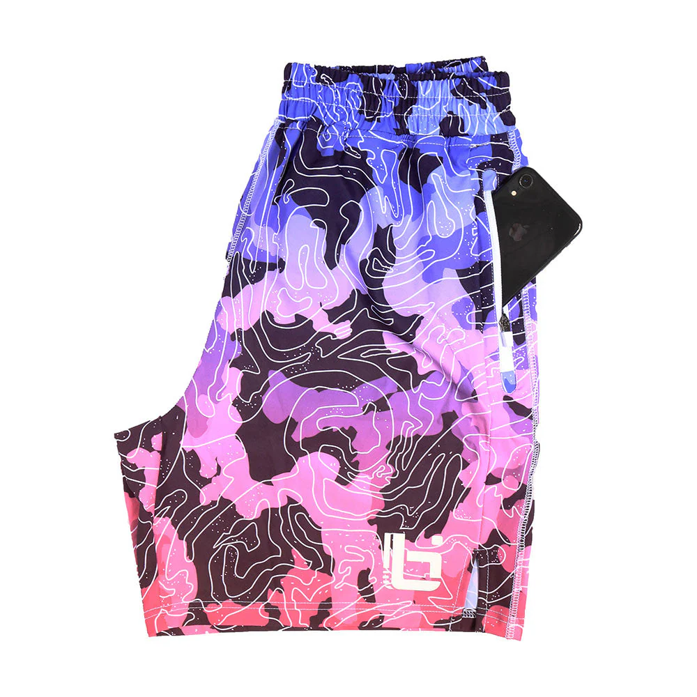 P2 Performance Shorts in Pink - Image 3