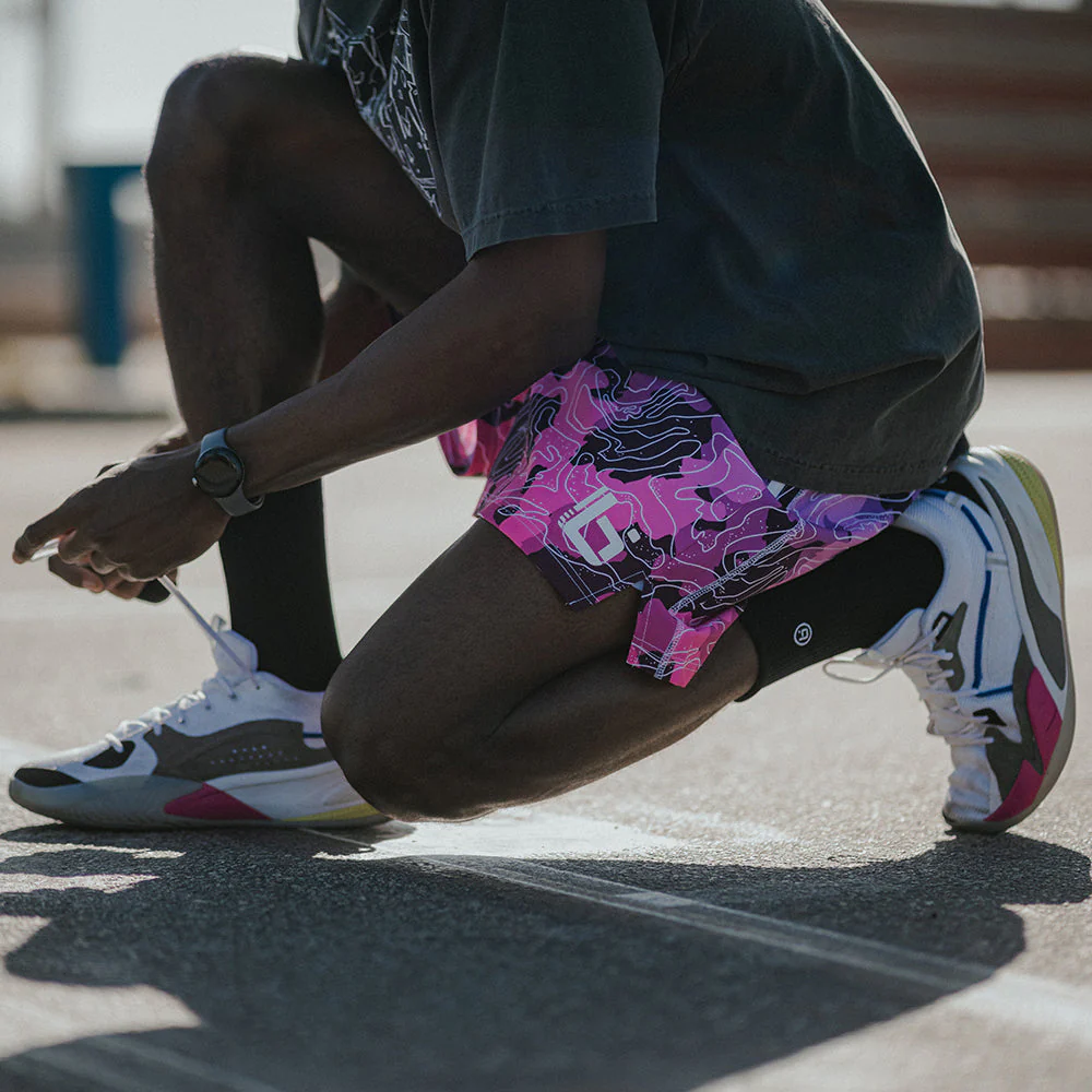 P2 Performance Shorts in Pink - Image 6