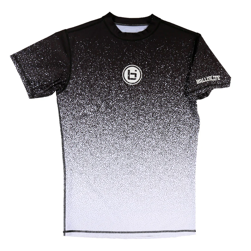 P4 Compression Tee in Black/White - Image 2