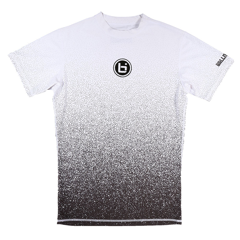 P4 Compression Tee in White/Black