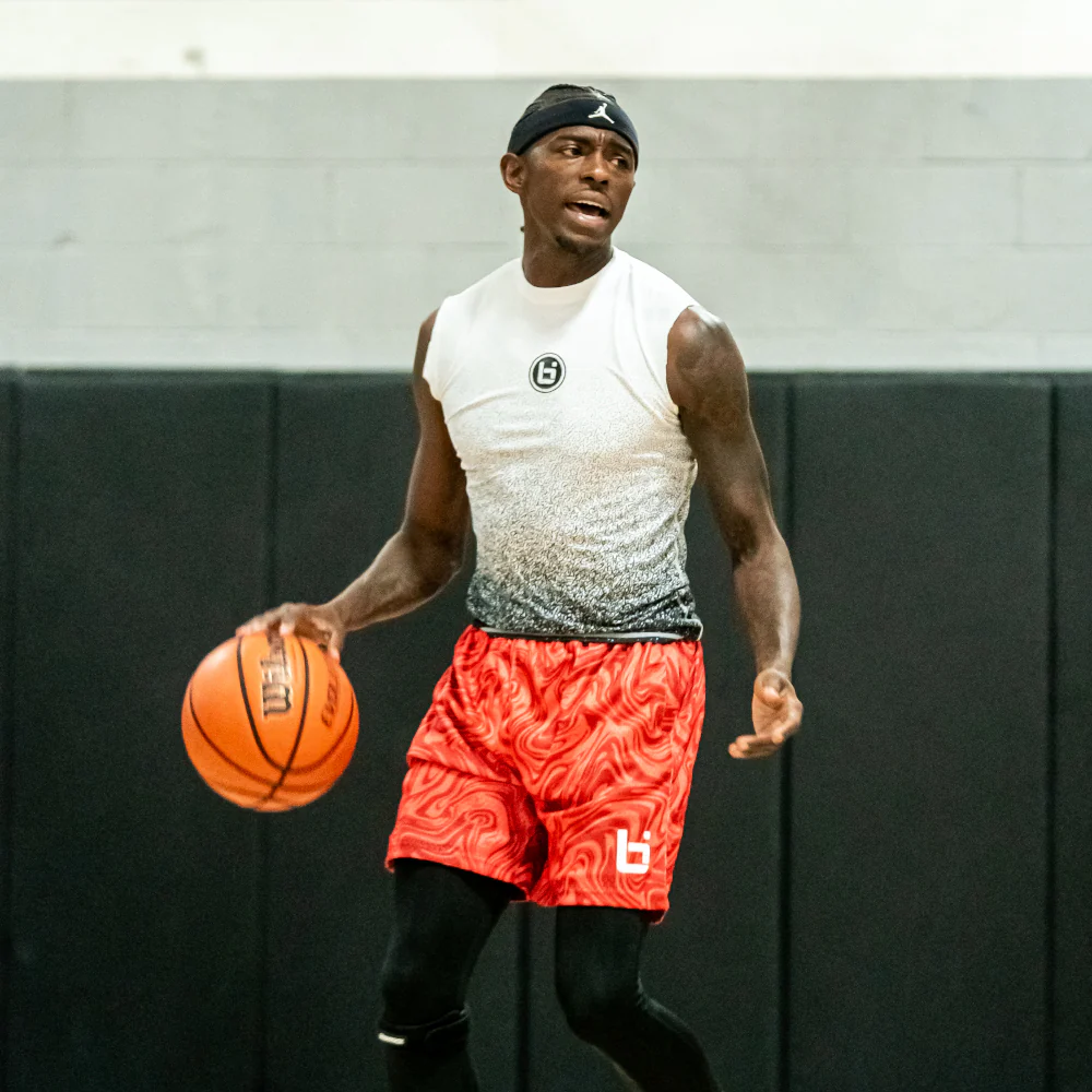 P4 Compression Tee in White/Black - Image 5