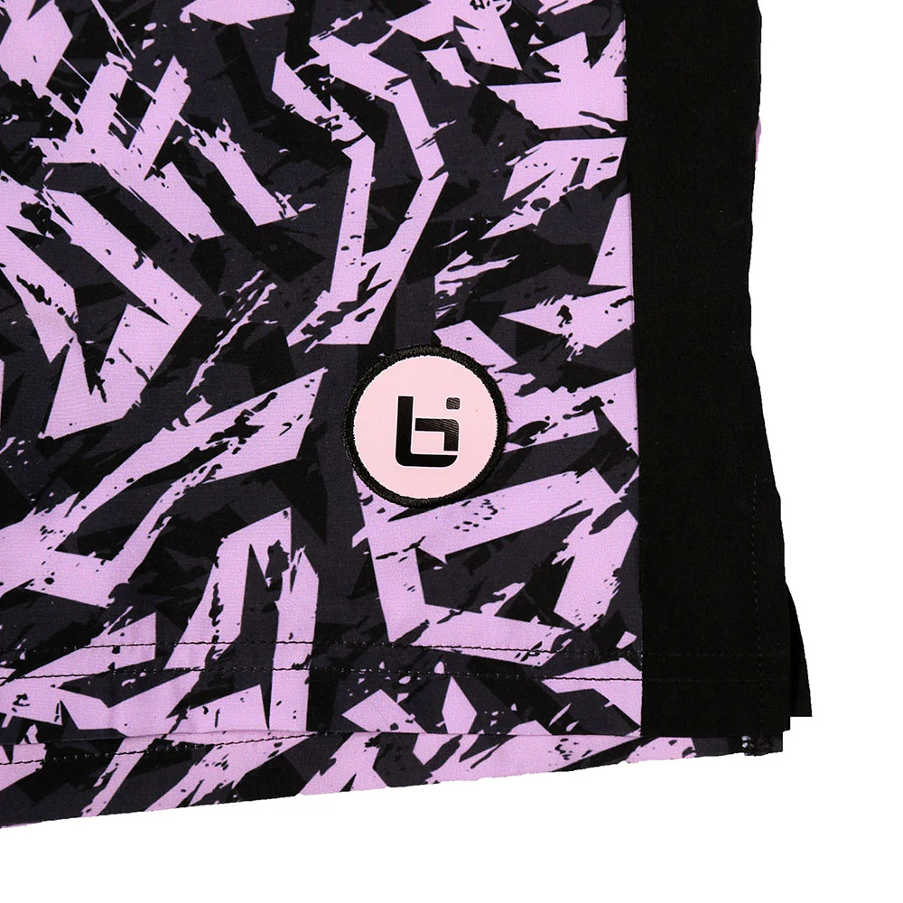 P4 Performance Shorts in Purple/Black - Image 4