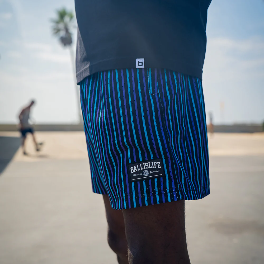Pins Mesh Shorts in Blue - Image 6