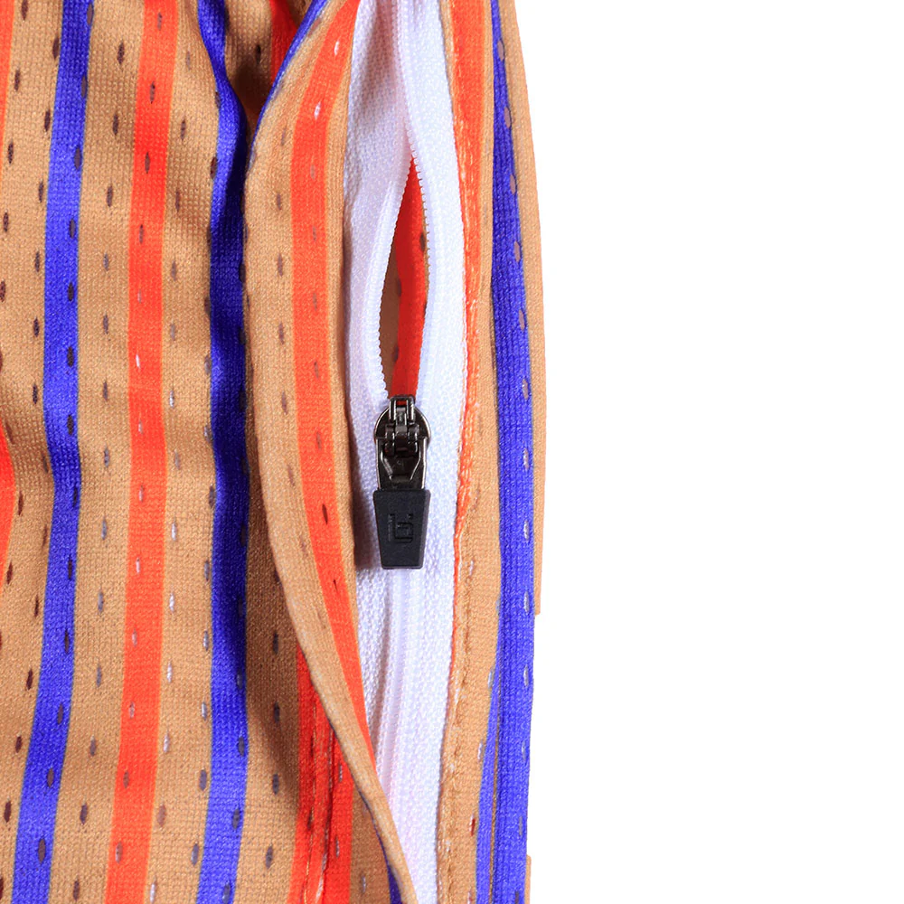Pins Mesh Shorts in Orange - Image 3
