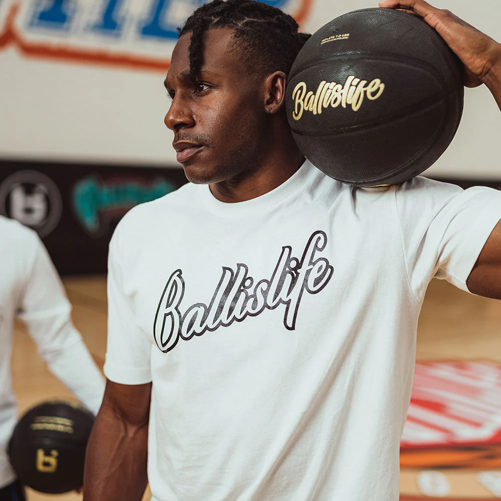 Script Tee in White - Image 4