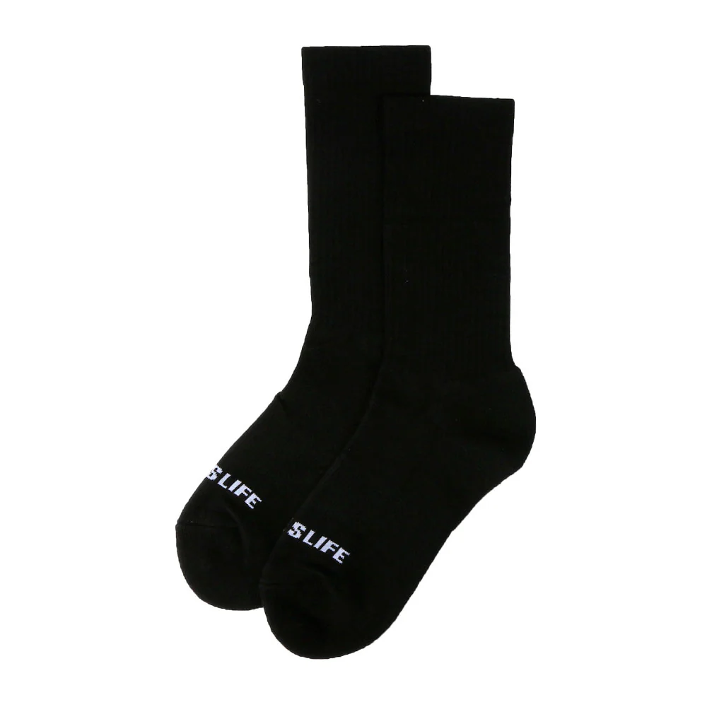 Solid Mid Sock Bundle in Black (3-Pack) - Image 2