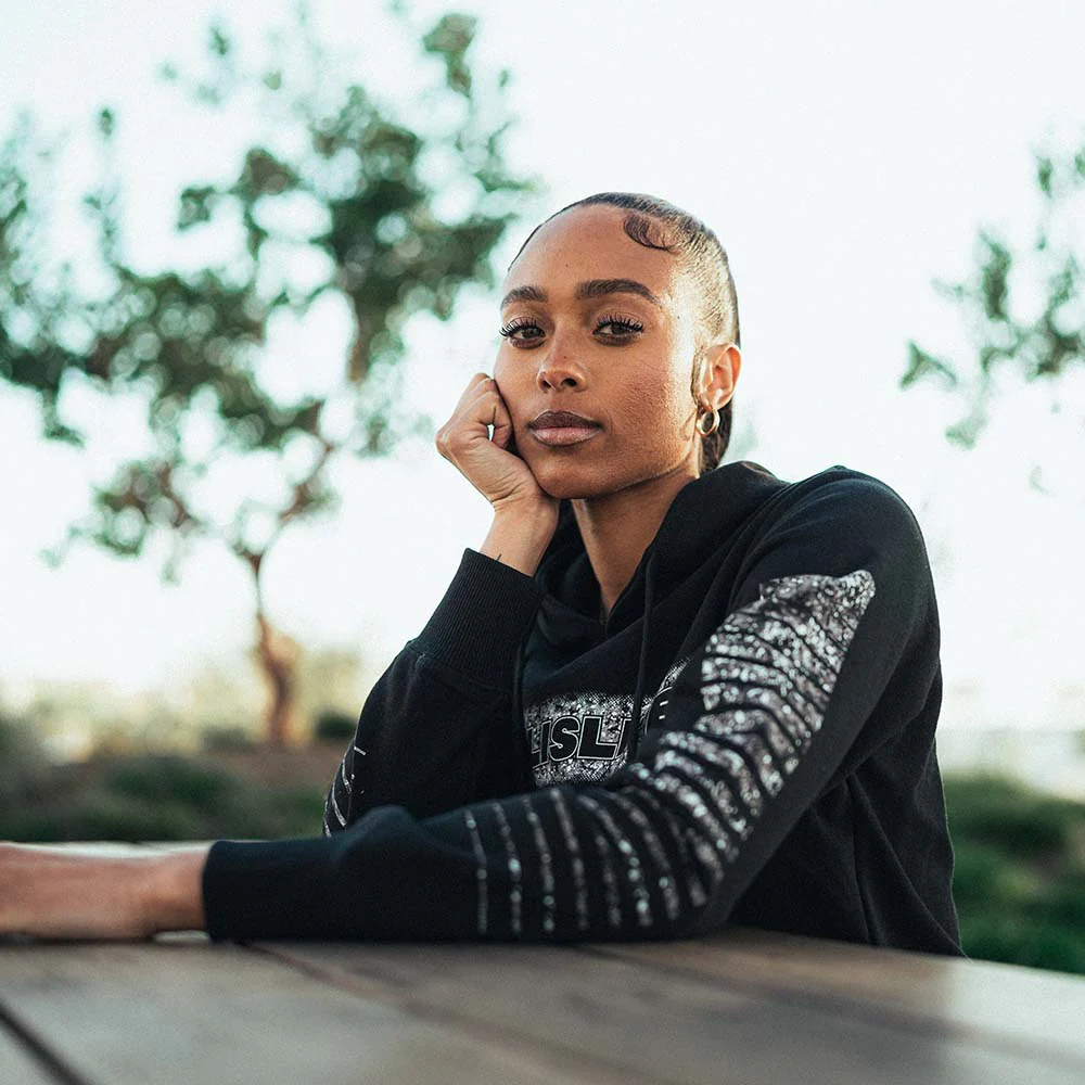 WMNS Splash Hoodie in Black/Grey - Image 7